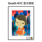 画奈良美智装 Death NYC签名限量版 饰画潮流客厅卧室挂画