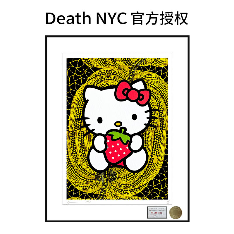 草间弥生波点南瓜hellokitty限量版画deathnyc房间挂画卧室装饰画