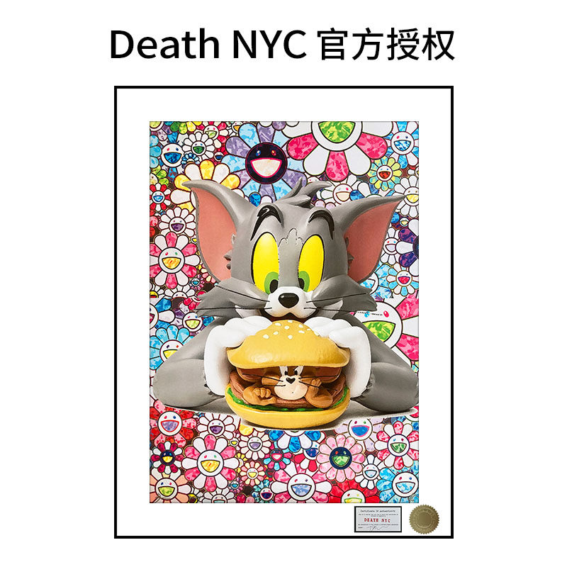 DeathNYC太阳花挂画版画装饰画