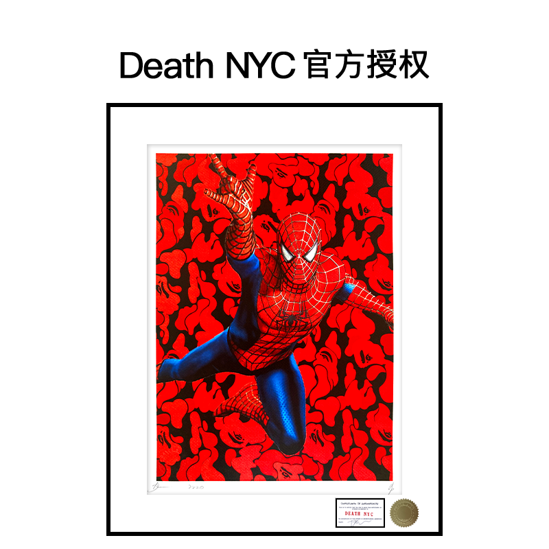 DeathNYC签名限量版画蜘蛛侠