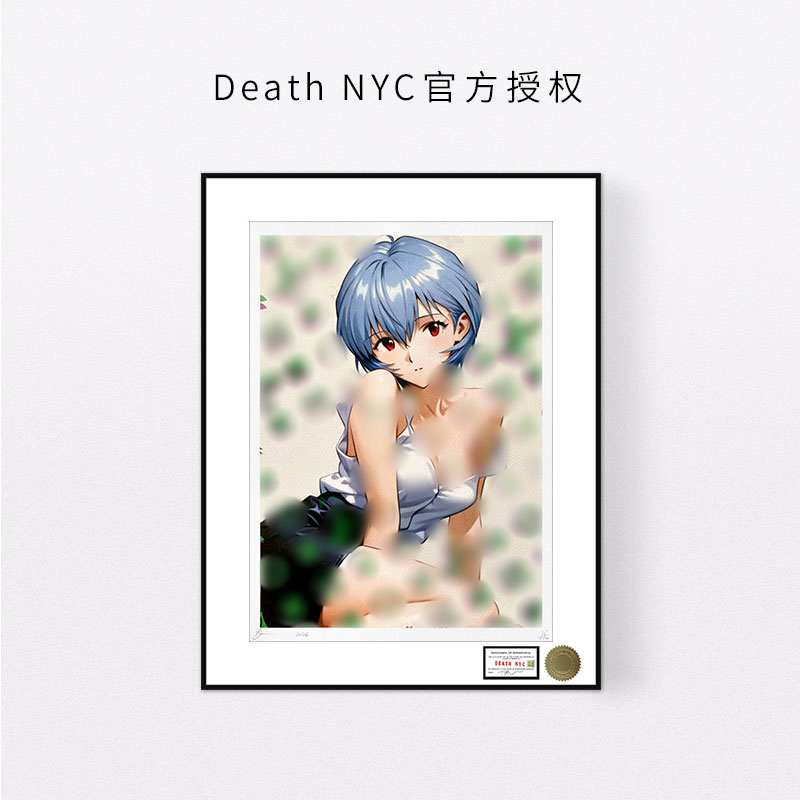 DeathNYC签名限量版画绫波丽