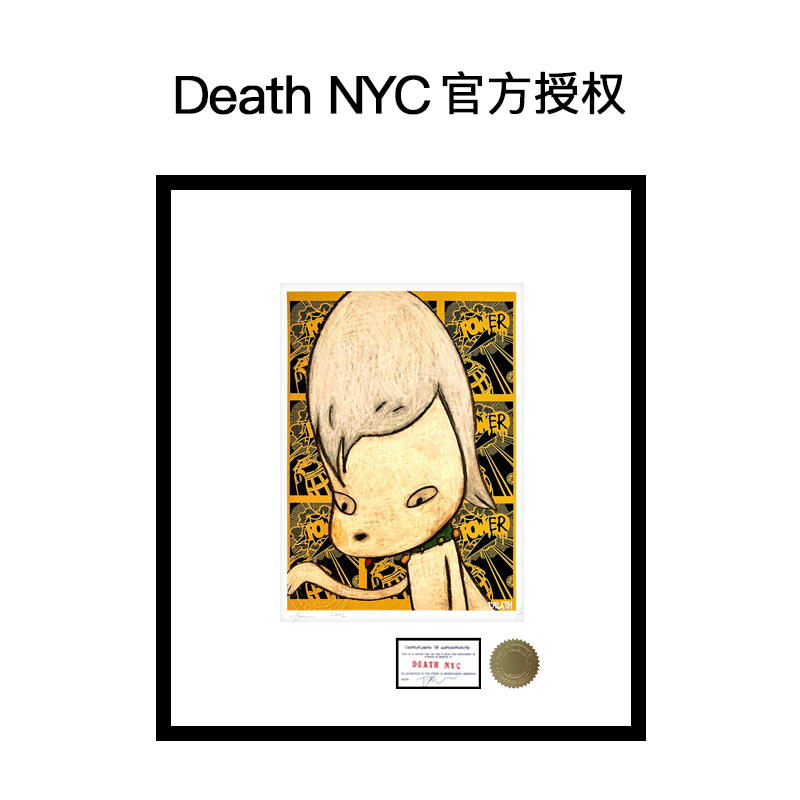 [独版收藏]Death NYC官方授权青森犬奈良美智限量亲签潮流版画