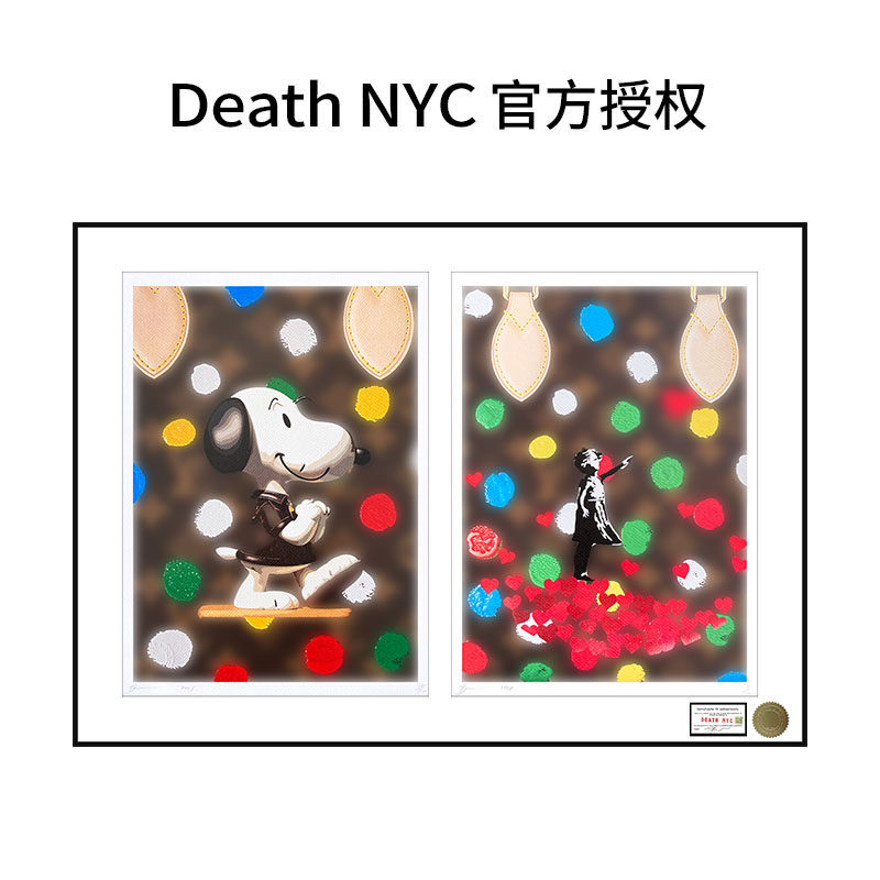 DeathNYC限量版画史努比装饰画