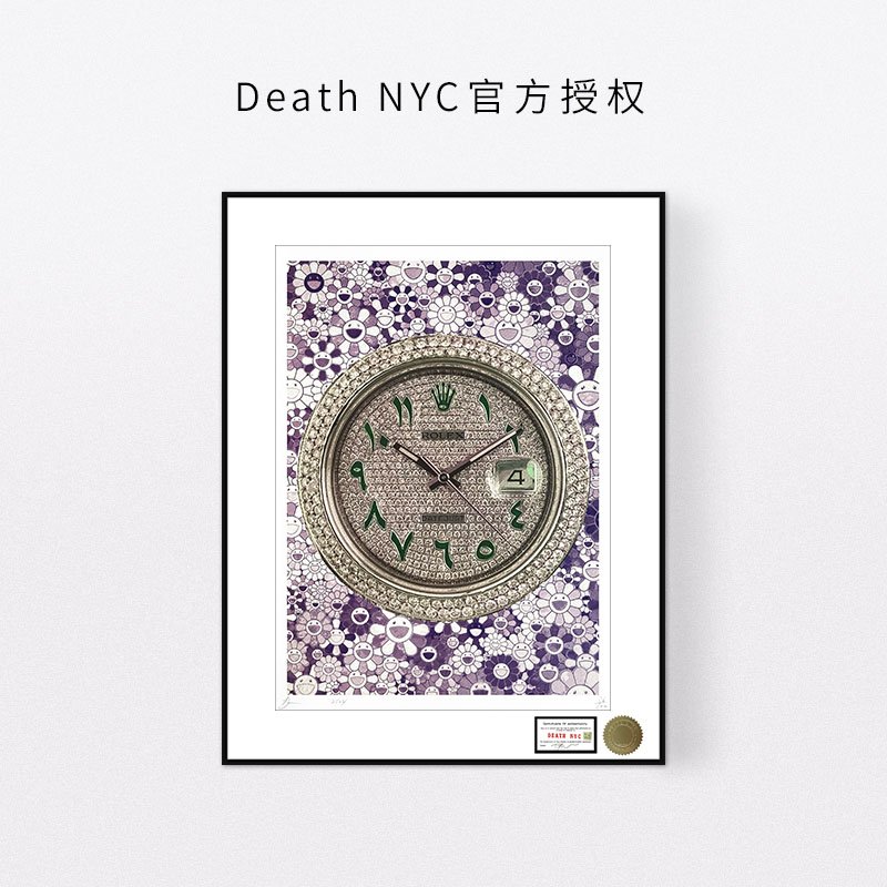 名表劳力士装饰画太阳花挂画