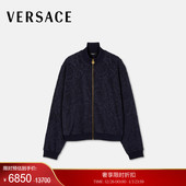 范思哲 VERSACE 末优惠 男士 Barocco提花毛圈布拉链运动衫 季