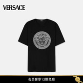 秀场同款 Medusa VERSACE 男士 Sliced刺绣T恤 范思哲