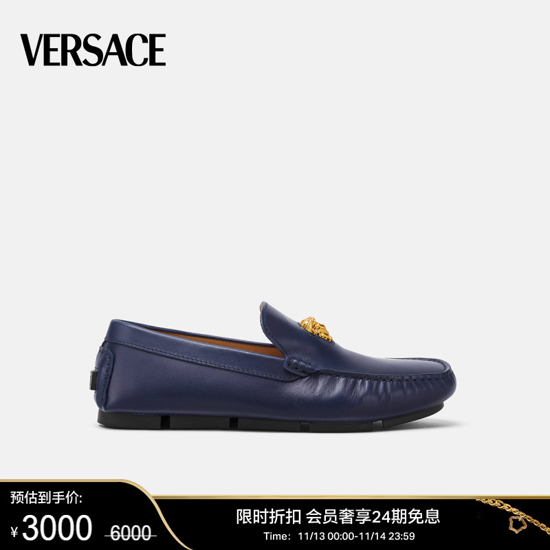 【限时优惠】VERSACE/范思哲 男士美杜莎LA MEDUSA乐福鞋