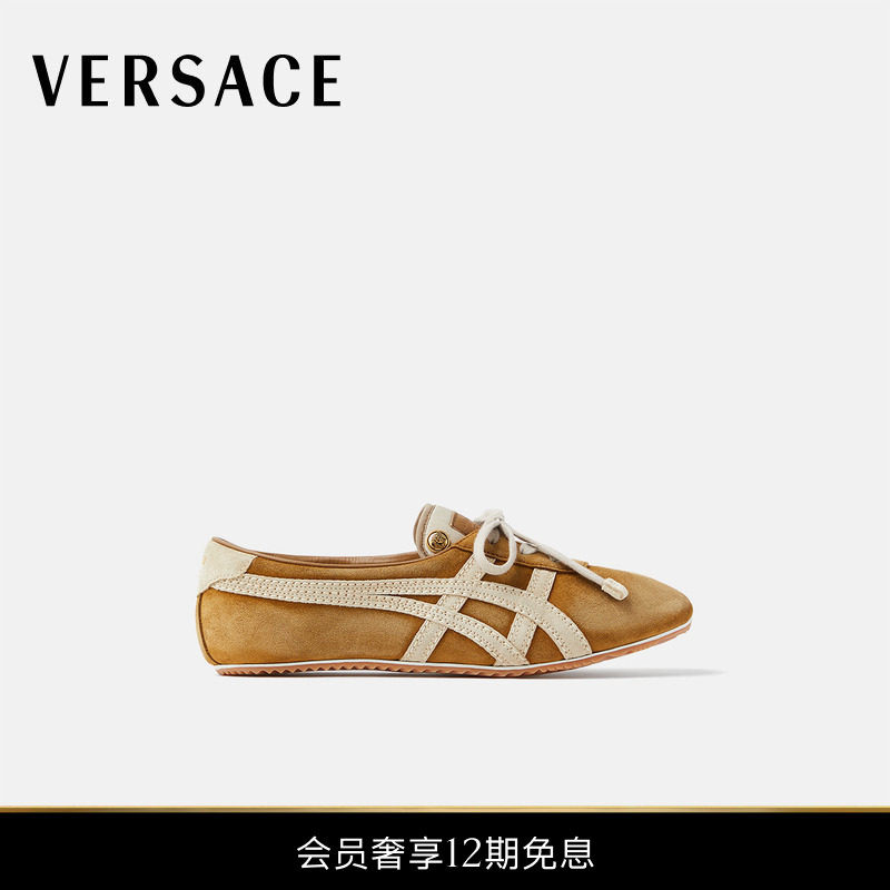【联名系列】VERSACE/范思哲 男士TAI-CHI Sakura绒面革运动鞋
