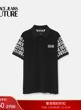 【季末优惠】VERSACE JEANS COUTURE 男士Logomania常规版Polo衫