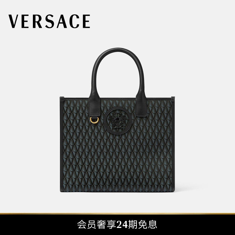 【新品】VERSACE/范思哲 女士 V Allover La Medusa小号托特包