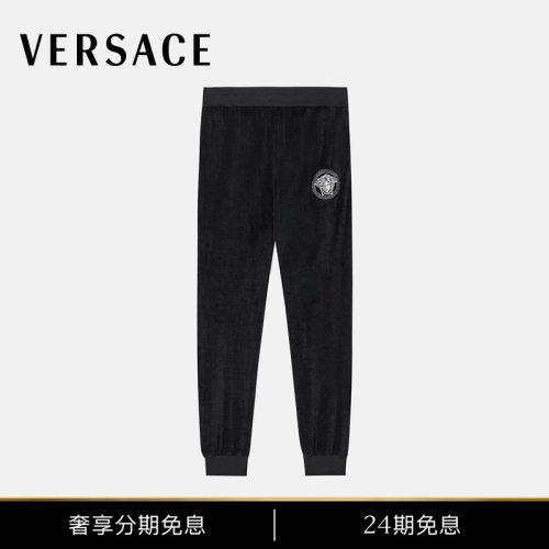 VERSACE/范思哲 男士3D Chrome雪尼尔运动裤