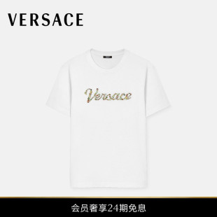 VERSACE 范思哲 女士棉质平纹针织T恤 新品