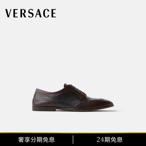 【秋冬新品】VERSACE/范思哲 男士Mick皮革德比鞋