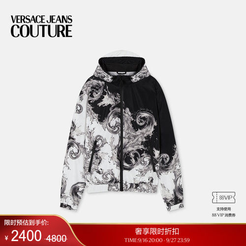 【季末优惠】VERSACE JEANS COUTURE 男士印花夹克