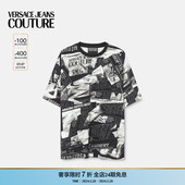 季 VERSACE JEANS 男士 Magazine宽松T恤 COUTURE 末优惠