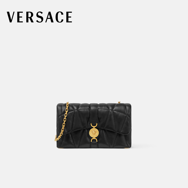 【新品】VERSACE/范思哲 女士Kleio绗缝迷你包