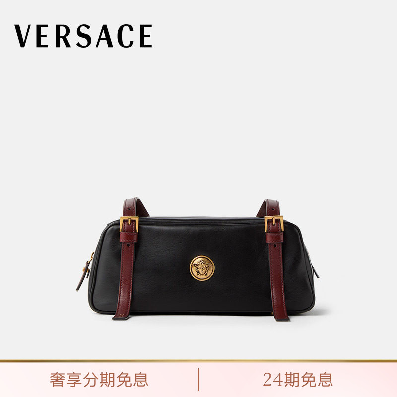 【送礼】VERSACE/范思哲 女士Embl&egrave;me保龄球包