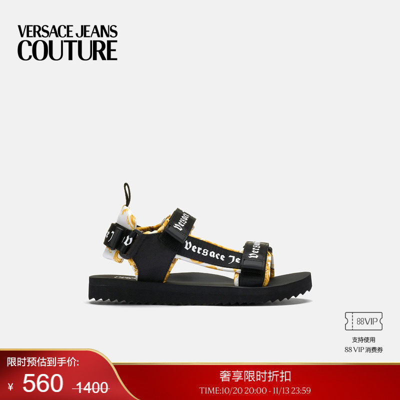 【季末优惠】VERSACE JEANS COUTURE 男士凉鞋