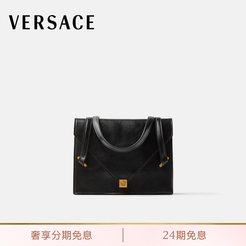 【秀场同款】VERSACE/范思哲 女士Severine皮革单肩包