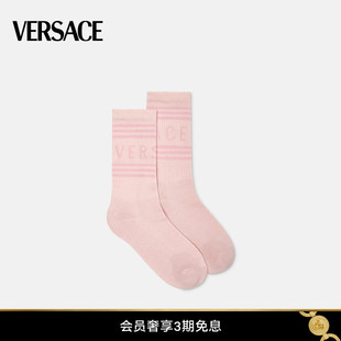 范思哲 春夏新品 VERSACE 女士90年代复古风Logo短袜