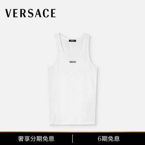 【6期免息】VERSACE/范思哲 男士徽标罗纹背心
