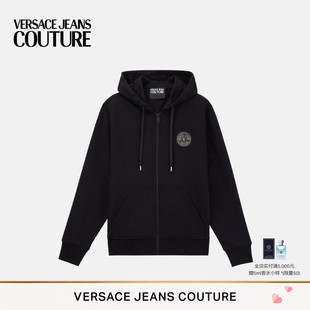 男士 上衣 JEANS COUTURE VERSACE 卫衣连帽开衫 长袖 出游穿搭