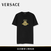 新品 印花棉质平纹针织修身 VERSACE 男士 T恤 范思哲