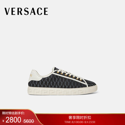 【季末优惠】VERSACE/范思哲 男士Greca提花帆布运动鞋
