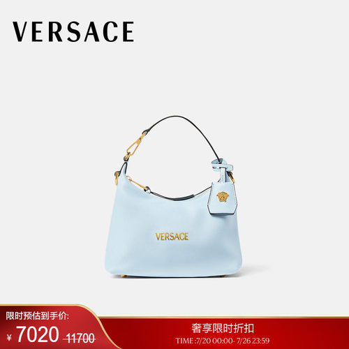 【季末优惠】VERSACE/范思哲 女士Versace Tag新月包