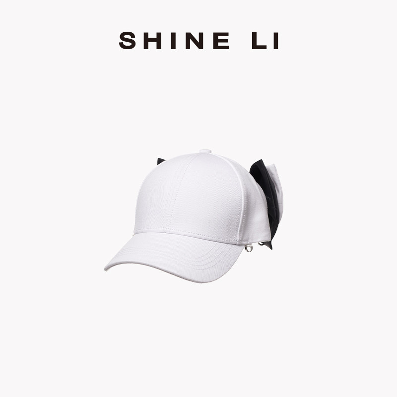 SHINE LI李姗 蝴蝶结棒球帽 明星同款
