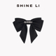 李姗 多层蝴蝶结闪钻大发卡 SHINE 出游度假设计师款