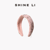SHINE 花呢闪钻链条发卡 黑标 LI李姗 早秋系列