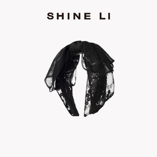 SHINE 摩登假日系列 网纱多层蝴蝶结发箍 LI李姗