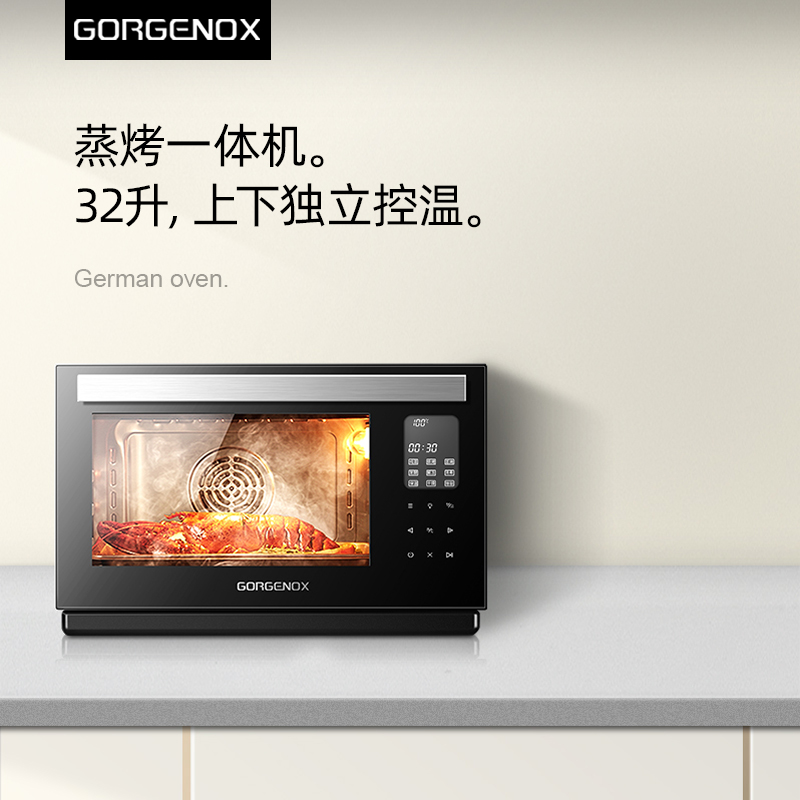 德国歌嘉诺gorgenox蒸烤箱蒸烤一体机烤箱家用2022新款电烤箱 大家电 嵌入式电烤箱 原图主图
