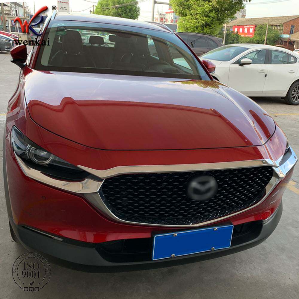 适用于马自达CX-30改装前机盖装饰电镀亮条 专用车身饰条汽车用