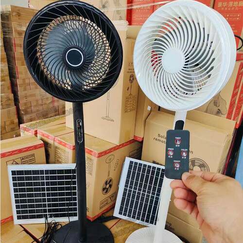 Solar fan 16寸太阳能充电遥控落地扇大容量电池立扇野餐电风扇