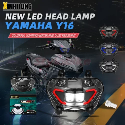 适用于雅马哈ECITER155 Y16ZR LED大灯 摩托车大灯带天使眼