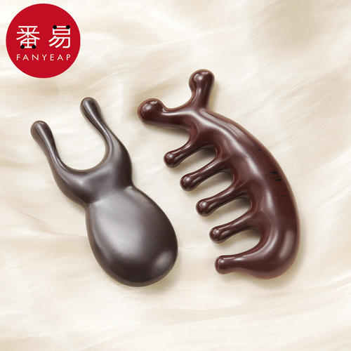 按摩器/头部D1pn008-青蛙按摩梳头部梳子刮鼻家用刮脖子按压头部