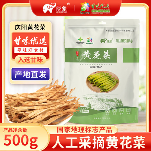 甘肃庆阳特产黄花菜干货500g