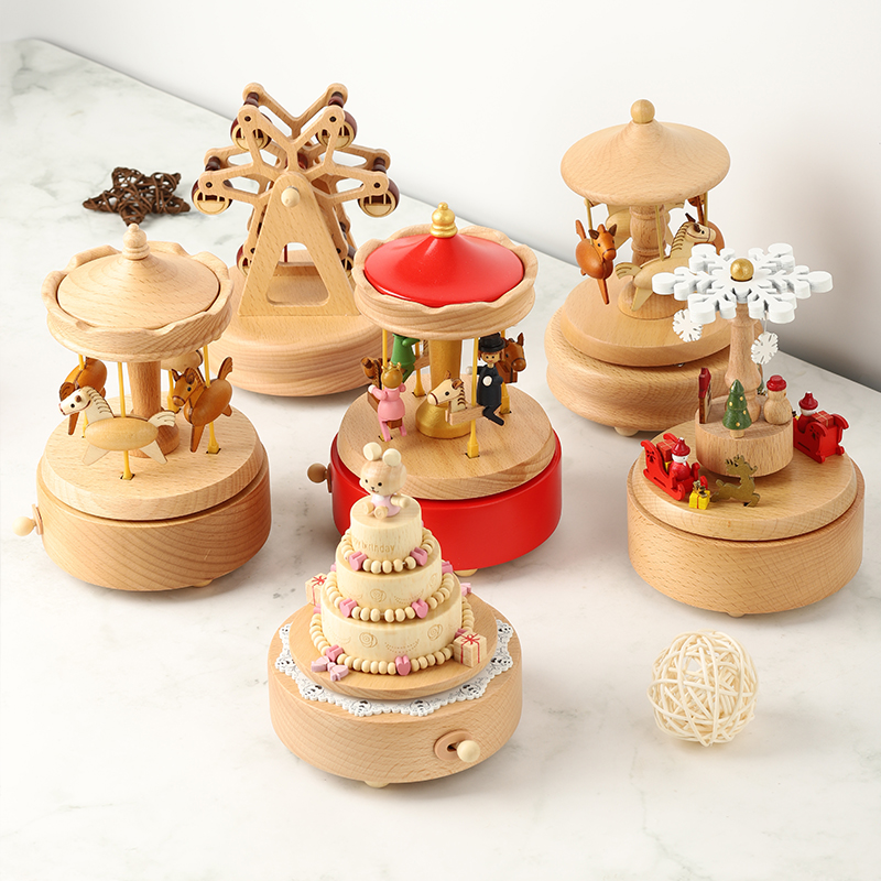 旋转木马音乐盒八音盒