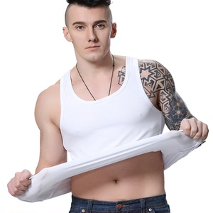 特价夏季男士健身紧身运动背心加肥纯棉男汗背心打底贴身韩版马甲