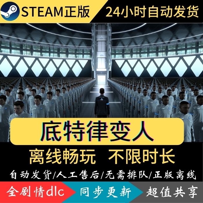 底特律变人 Steam正版离线 可入库在线玩 单机PC中文 化身为人属于什么档次？