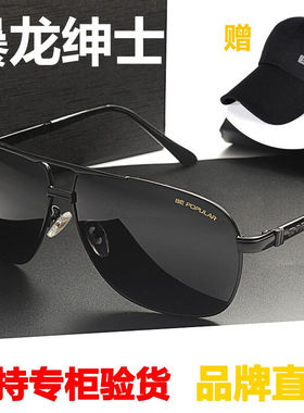 龙绅士太阳镜男开车日夜两用变色墨镜高清偏光驾驶镜司机夜视镜