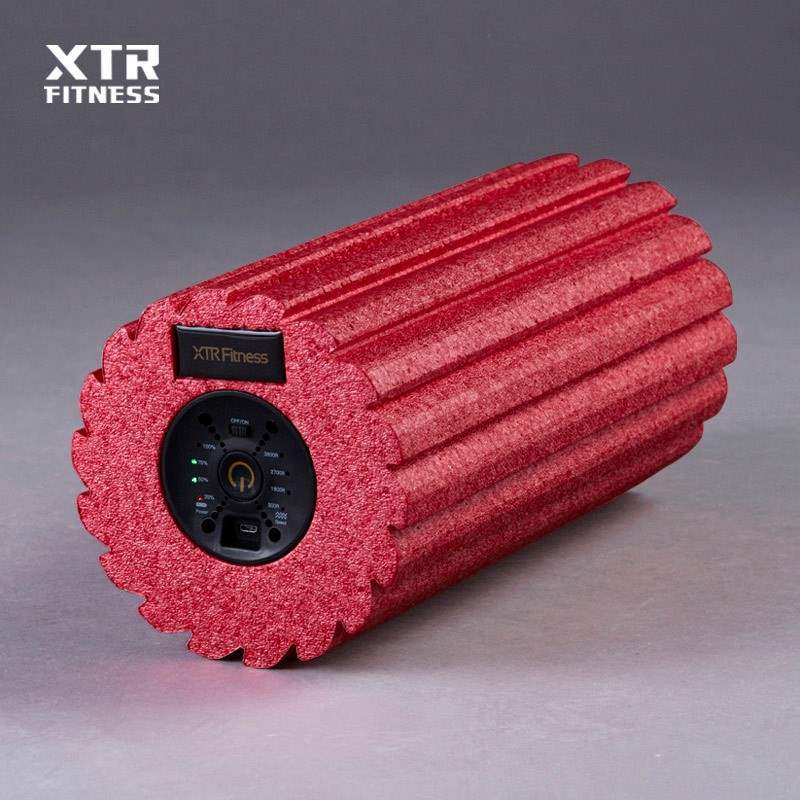 XTR电动泡沫轴 肌肉放松器滚轴瑜伽轮 专业健身振动按摩轴电动瑜