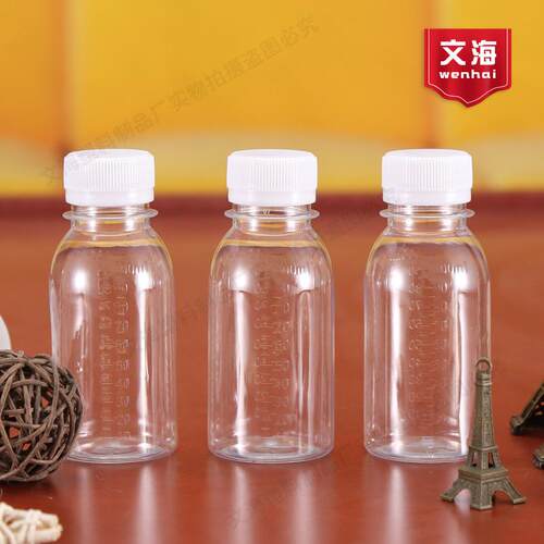 100ml透明塑料瓶pet食品级带盖一次性液体试剂样品分装小药瓶