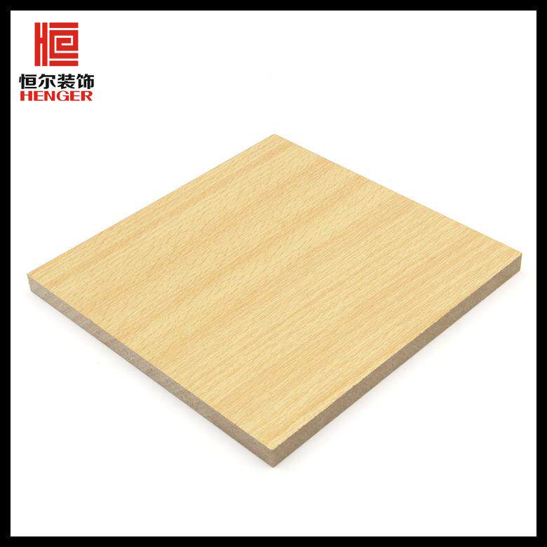 1220*2440*8MM单面木纹色三聚氰胺贴面密度板免漆板MDF