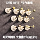 无痕钉婚纱照专用免打孔加粗钢钉挂钉照片墙相框水泥墙钉画框挂钩