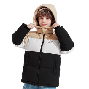 【雪中飞kids童装】儿童羽绒服加厚拼接面包服