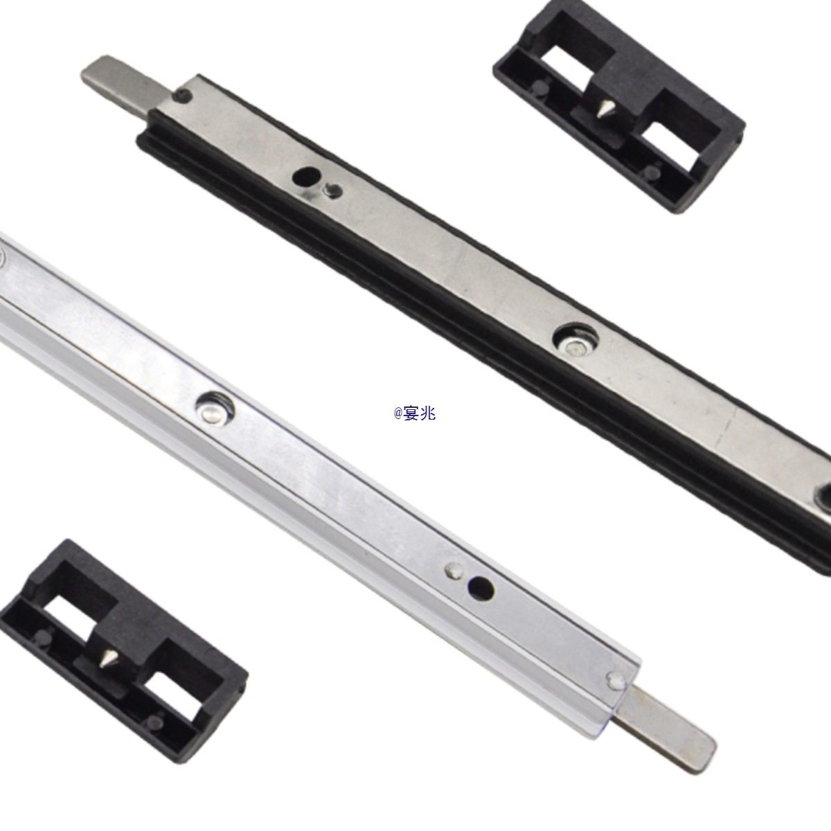 爆品断桥铝平开门窗自动插销天地插销上下暗装门栓字母门锁隐形插