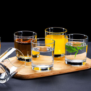 爆品玻璃水杯子家用啤酒杯无色透明喝水杯耐高温酒吧杯子工厂一件